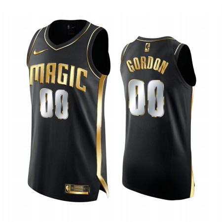 Camiseta Hombre NBA Orlando Magic Aaron Gordon 00 2020-21 Negro Golden Edition Swingman